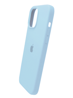 Силіконовий чохол Full Cover для iPhone 15 Plus light blue