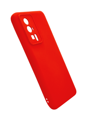 Силіконовий чохол Full Cover для Xiaomi Poco F5 Pro red Full Camera без logo