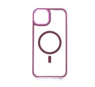 Чохол WAVE Ardor with MagSafe для iPhone 15 Plus clear bordo