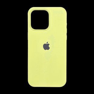 Силіконовий чохол Full Cover для iPhone 15 Pro Max mellow yellow (new yellow)