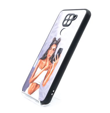 TPU+PC чохол Prisma Ladies для Xiaomi Redmi Note 9/Redmi 10X black in white Full Camera