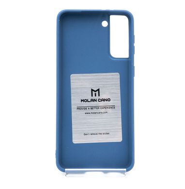 Силиконовый чехол Molan Cano Smooth для Samsung S21+ navy blue