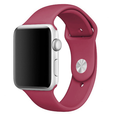 Силіконовий ремінець для Apple Watch Sport Band 42/44mm (S/M & M/L) 3pcs maroon