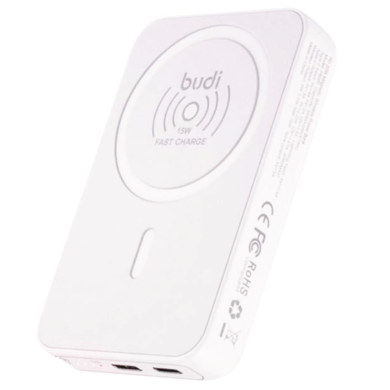 Power Bank bubi M8J081Magnetic Wireless PD 20W 10000 mAh white