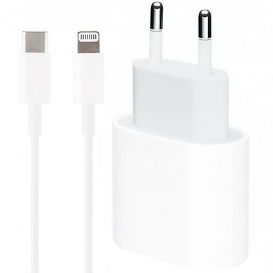 Сетевое зарядное устройство Apple iPhone 12 Pro Max PD 20W 3.0A Type-C to Lightning white