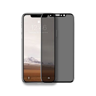 Защитное 5D Privacy стекло Full Glue для iPhone 12 Mini black