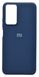 Силиконовый чехол Full Cover для Xiaomi Redmi Note 12S navy blue