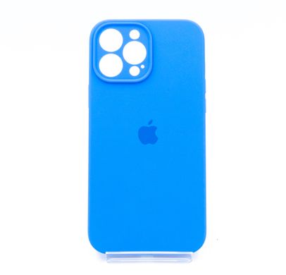 Силіконовий чохол Full Cover для iPhone 13 Pro Max new lake blue Full Camera