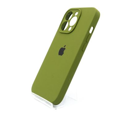 Силіконовий чохол Full Cover для iPhone 13 Pro dark olive Full Camera