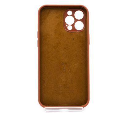 Силіконовий чохол Full Cover для iPhone 12 Pro Max milk chocolate Full Camera