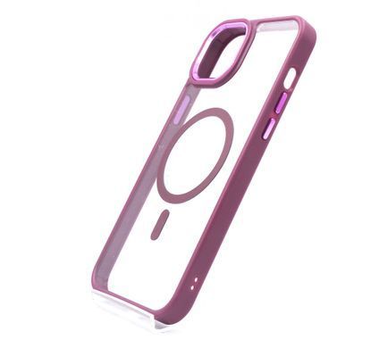 Чохол WAVE Ardor with MagSafe для iPhone 15 Plus clear bordo