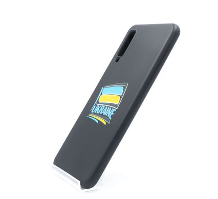 Силиконовый чехол Soft Feel MyPrint для Samsung A750 / A7-2018 Прапорець, black