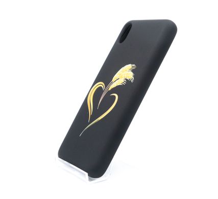 Силіконовий чохол MyPrint для Xiaomi Redmi 7A Три колоски, Full Cover black без logo