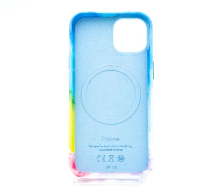 Чохол шкіряний Figura Series Case with MagSafe для iPhone 14 multicolor
