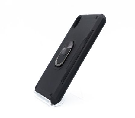 Чохол Serge Ring for Magnet для Xiaomi Redmi 7A black протиударний з магнітним тримачем