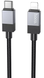 PD кабель Hoco X112 Favor charging data cable with display Lightining 27W 1m Black