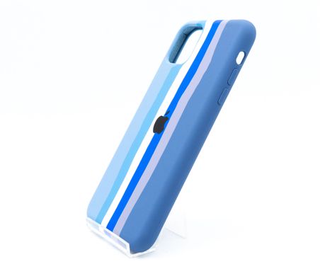 Силіконовый чохол Full Cover для iPhone 11 Pro Max Rainbow №1