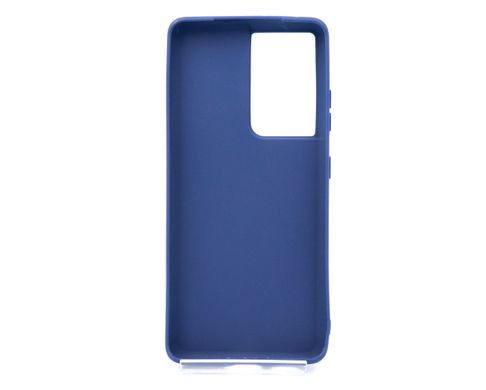 Силиконовый чехол Soft Feel для Samsung S21 Ultra blue Candy
