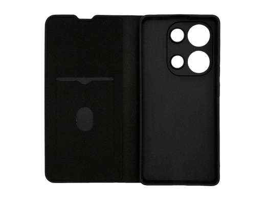 Чохол книжка FIBRA (рельєф) для Xiaomi Redmi Note 13 Pro 4G grey Full Camera