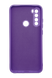 Силиконовый чехол SMTT для Xiaomi Redmi Note 8T purple Full Camera с микрофиброй