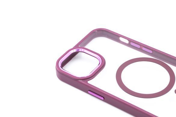 Чохол WAVE Ardor with MagSafe для iPhone 15 Plus clear bordo