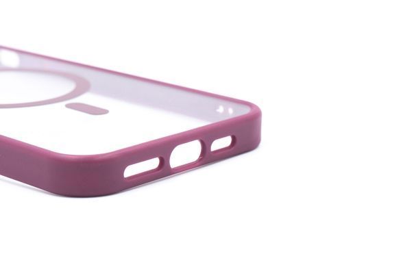 Чохол WAVE Ardor with MagSafe для iPhone 15 Plus clear bordo