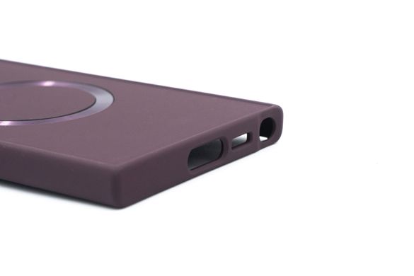 TPU чохол Bonbon Metal Style with MagSafe для Samsung S23 Ultra plum