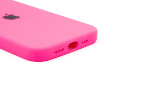 Силіконовий чохол Full Cover для iPhone 12/12 Pro hot pink