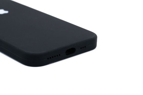 Силіконовий чохол Full Cover Square для iPhone X/XS black Full Camera