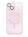 Чехол TPU+Glass Sapphire Midnight with MagSafe для iPhone 15 pink sand