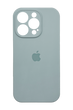 Силиконовый чехол Full Cover для iPhone 16 Pro mist blue Full Camera