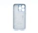 Силіконовий чохол Full Cover для iPhone 14 Pro grey Full Camera