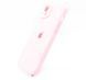 Силіконовий чохол Full Cover для iPhone 15 Plus light pink Full Camera