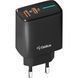 Сетевое зарядное устройство Gelius Radiance GP-HC058 Type-C+USB PD/QC3.0/PPS/SuperVOOC 25 Watt black