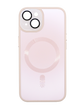Чехол TPU+Glass Sapphire Midnight with MagSafe для iPhone 15 pink sand