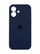 Силіконовий чохол Full Cover для iPhone 16 Plus midnight blue Full Camera
