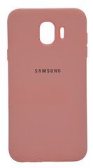 Силиконовый чехол Silicone Cover для Samsung J4-2018 pink