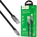 USB кабель HOCO U119 Machine charging data USB to Type-C 5A/1,2m black