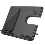 Бездротовий зарядний пристрiй HOCO CQ2 3in1 15W(SAM iWatch) black
