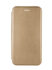 Чехол книжка Original кожа для Huawei P40 Lite E /Y7P gold