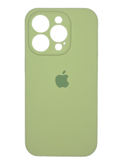 Силіконовий чохол Full Cover для iPhone 15 Pro Max green (mint) Full Camera