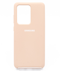Силіконовий чохол Full Cover для Samsung S20 Ultra pink sand