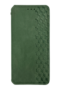 Чехол-книжка кожа WAVE Cubic Rubic для Samsung A26 green