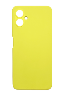 Силиконовый чехол Softy для Samsung A06 yellow Full Camera с микрофиброй