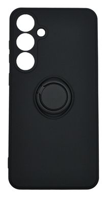 Чехол (TPU) Candy Ring для Samsung S24+ black Full Camera