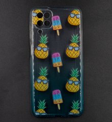 Силіконовий чохол WAVE Sweet&Asid Case для Samsung A12/M12 (TPU) white/turquoise/pineapple