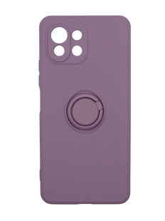 Чохол (TPU) Candy Ring для Xiaomi Mi 11 Lite 5G/11 Lite NE cherry purple Full Camera