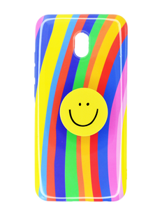 Накладка Rainbow для Xiaomi Redmi 8A + popsocket