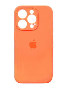 Силіконовий чохол Full Cover для iPhone 15 Pro Max carrot Full Camera