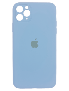 Силіконовий чохол Full Cover для iPhone 11 Pro lilac blue (powder blue) Full Camera